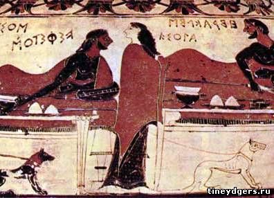 Геракл и царь Эврит на пиру