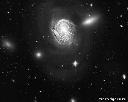 Скопление галактик в созвездии Волосы Вероники