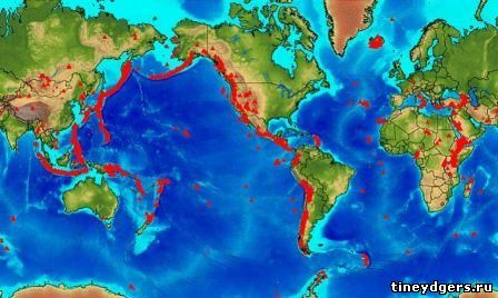 карта вулканов мира - http://tineydgers.ru